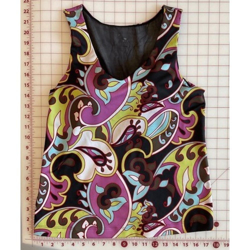 Athleta Build in Bra Stretch Swim Tank Top Women 36A Medium Polyester/Spandex